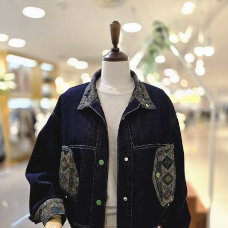 에스닉포켓 데님자켓