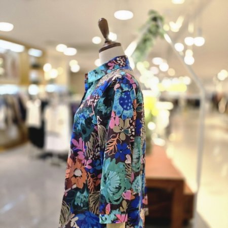 플라워프린팅 블라우스