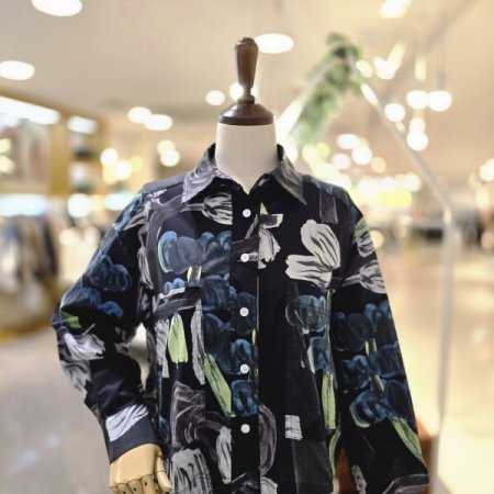 수묵화 블라우스