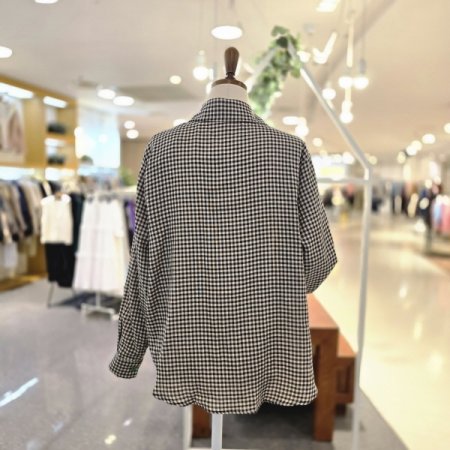 칼라단추잔체크셔츠