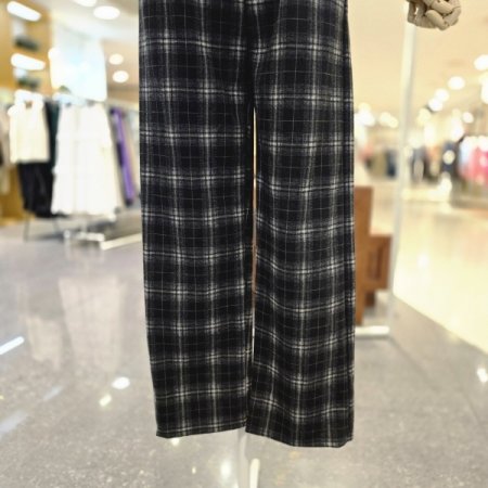 허리밴딩 체크팬츠