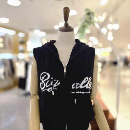 영문 빅후드조끼