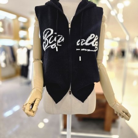 영문 빅후드조끼