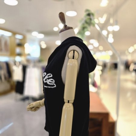 영문 빅후드조끼