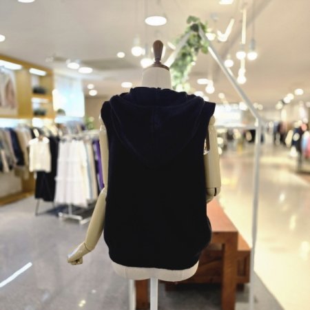 영문 빅후드조끼