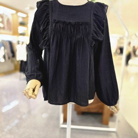 쉬폰프릴 블라우스