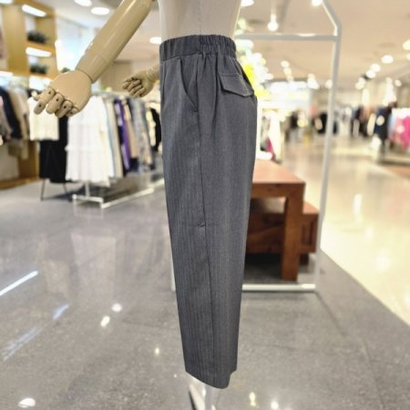 뒤허리밴딩헤링본팬츠