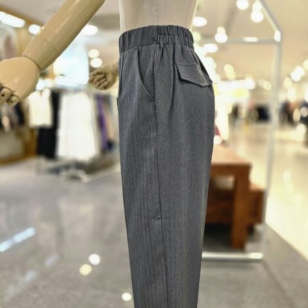 뒤허리밴딩헤링본팬츠