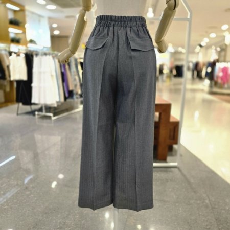 뒤허리밴딩헤링본팬츠