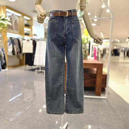 벨트와이드데님팬츠