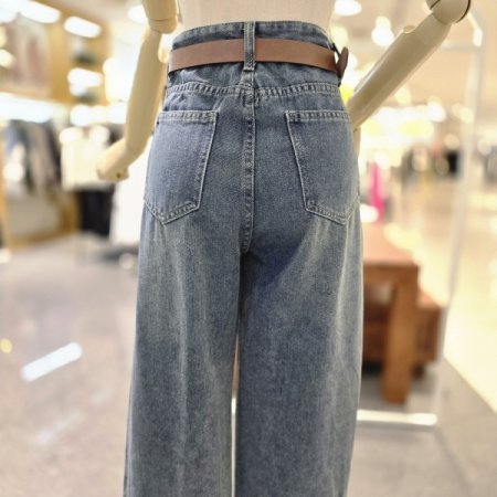 벨트와이드데님팬츠