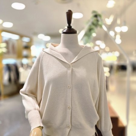 빗살가오리핏 후드가디건