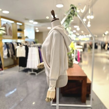 빗살가오리핏 후드가디건