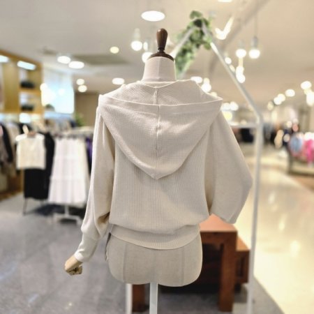 빗살가오리핏 후드가디건