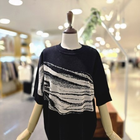 브러시 반팔니트