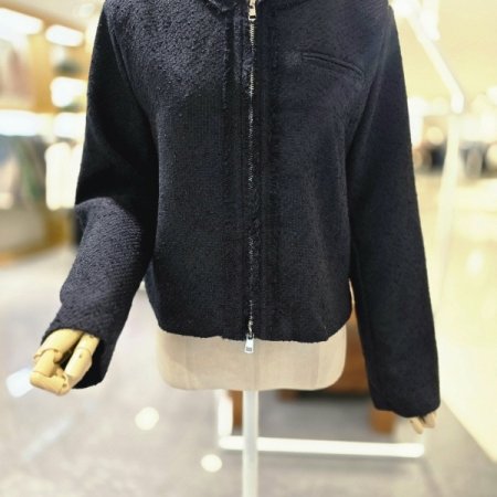 투웨이지퍼 트위드자켓