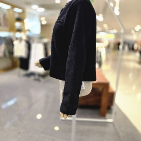 투웨이지퍼 트위드자켓