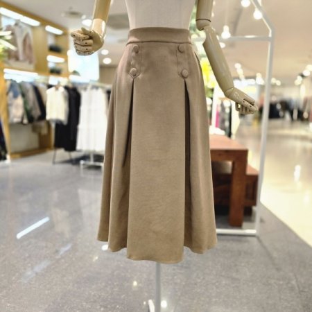 뒷밴딩버튼 스커트