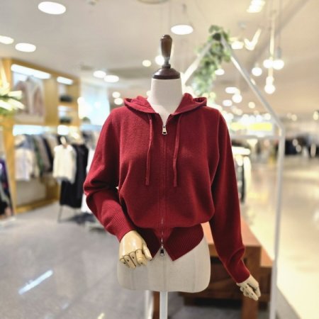 웨이스 후드가디건