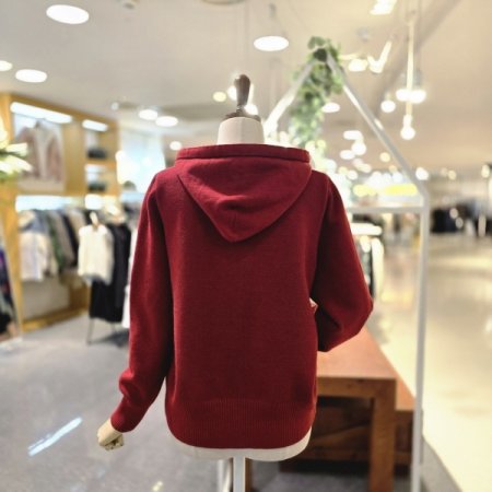 웨이스 후드가디건