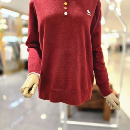 무지개단추 라운드니트