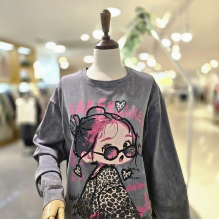 빈티지워싱 프린팅티셔츠