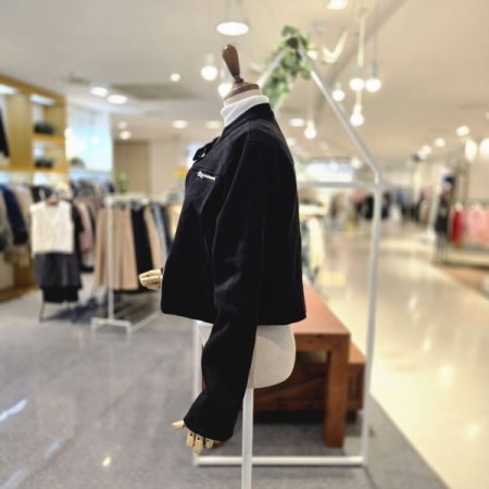 크롭스웨이드 자켓