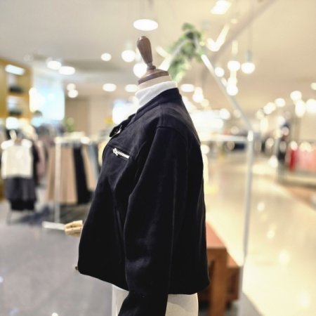 크롭스웨이드 자켓