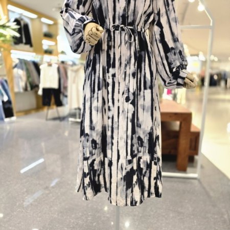 모던나염셔링끈 원피스