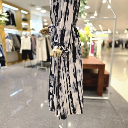 모던나염셔링끈 원피스