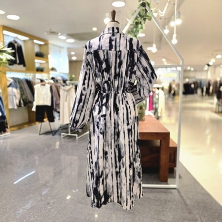 모던나염셔링끈 원피스