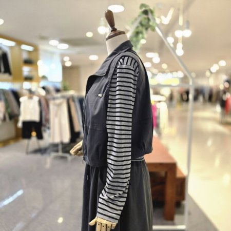 단가라티조끼스커트세트