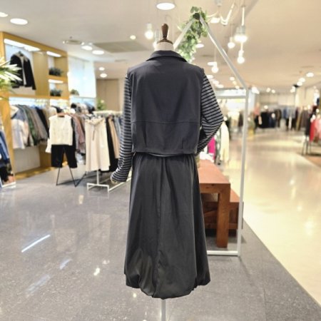 단가라티조끼스커트세트