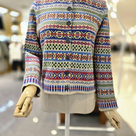 노르딕 패턴 가디건