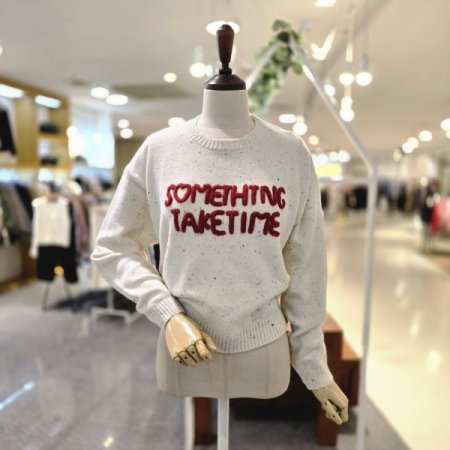 썸띵보카시 니트