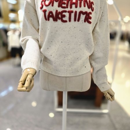 썸띵보카시 니트