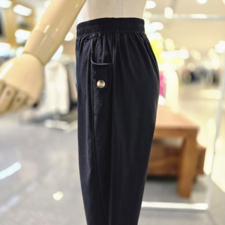 버튼포켓 배기팬츠