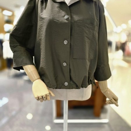 앞셔링끈 카라셔츠