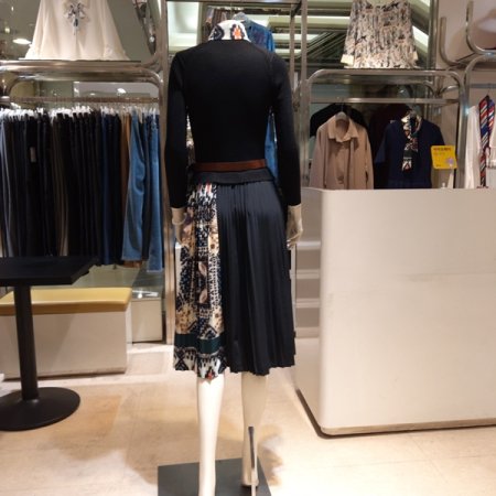 긴팔 플리츠 벨트SET 원피스