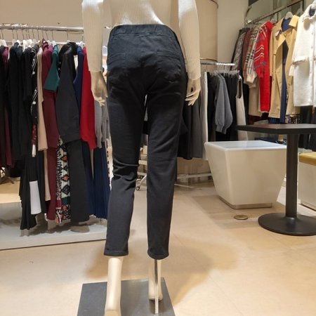 기모 슬림일자 기본면바지