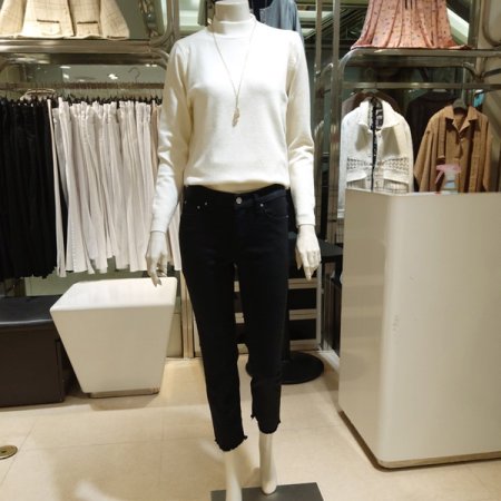 면스판 일자 바지