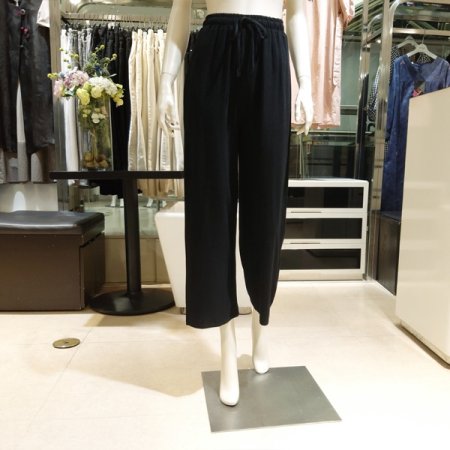 9부 린넨 벤딩 통바지