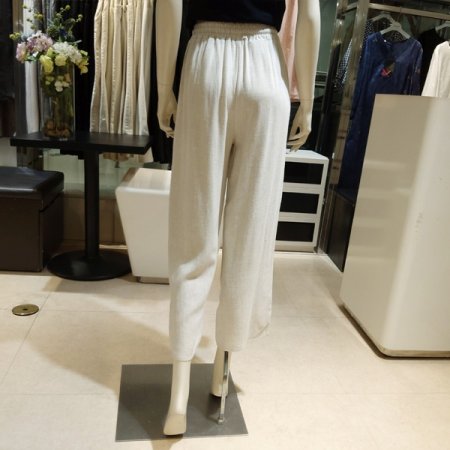 9부 린넨 벤딩 통바지