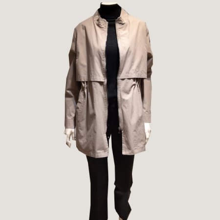 하프 스트링 바바리 자켓