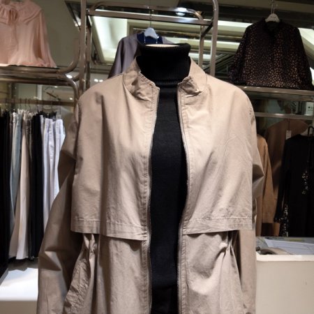 하프 스트링 바바리 자켓