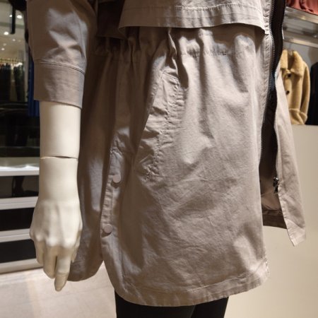 하프 스트링 바바리 자켓