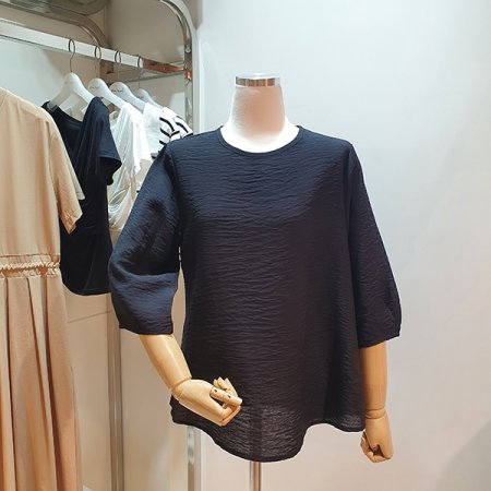 M무지인견7부블라우스