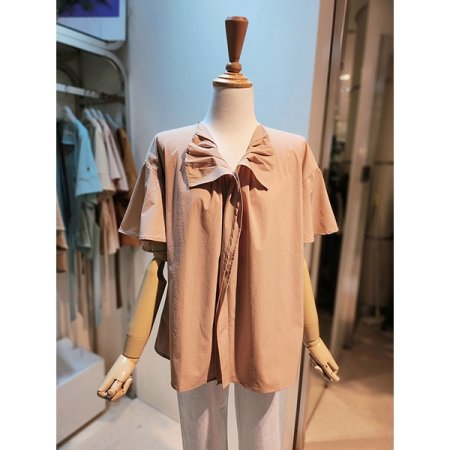 나비프릴반팔블라우스