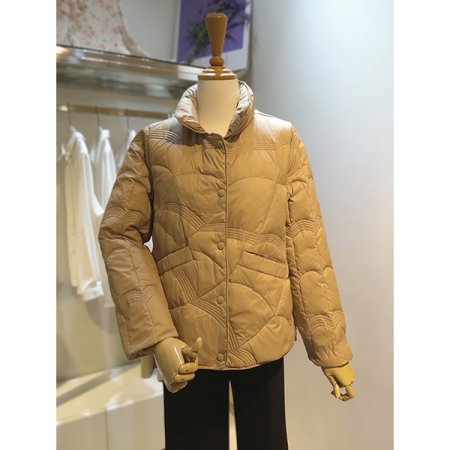 물결누빔오리털패딩