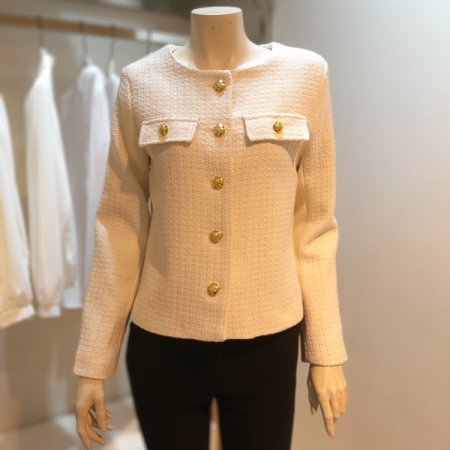 트위드 라운드 자켓